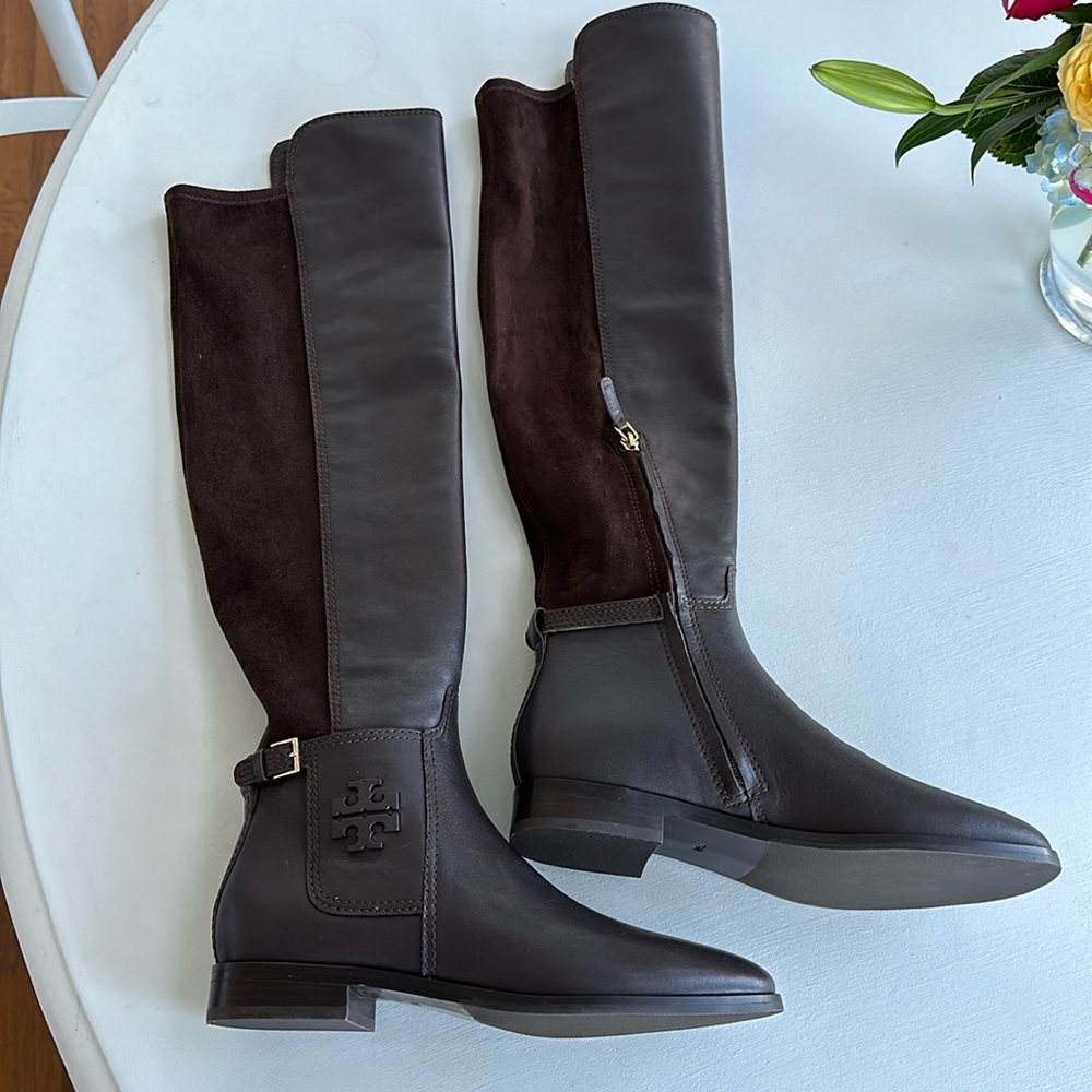 Tory Burch Wyatt Boot Chocolate Brown New without Box